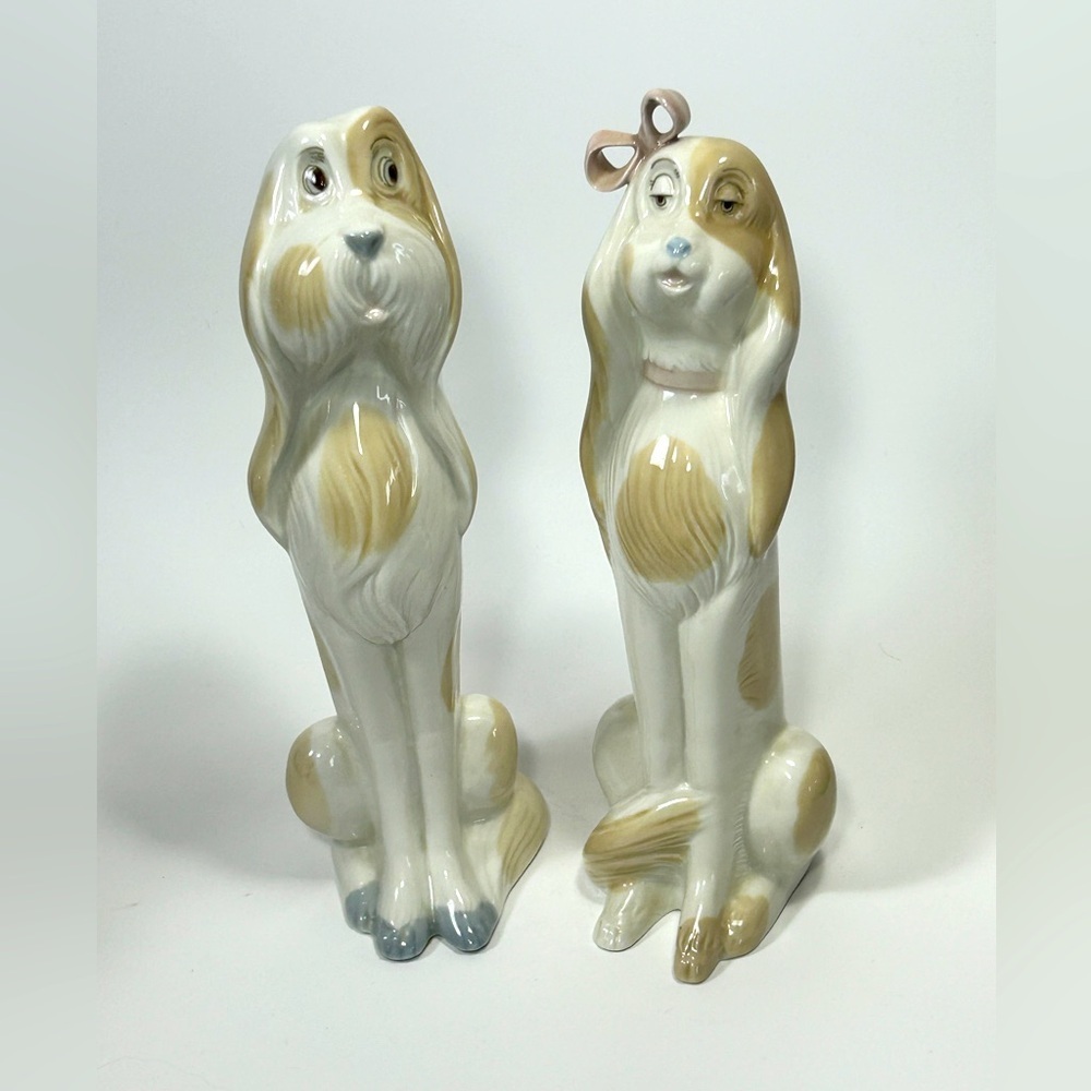 Vintage PORCELANAS Miquel Requena S.A. Cocker Spaniel Dog Spain Figurines